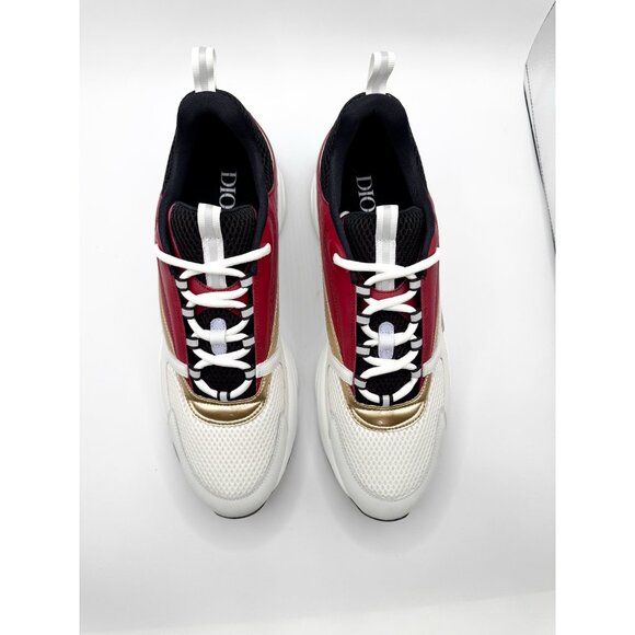 Dior B22 White Black Burgundy Gold Size 16 / EU 49 - Picture 4 of 12